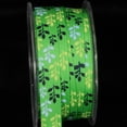 thumbnail image 2 of The Ribbon People Green and Black Leaf Print Wired Craft Ribbon 0.5" x 54 Yards, 2 of 2