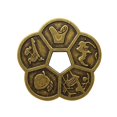 thumbnail image 3 of de La de La Flor Del Ciruelo de La Moneda de Cobre Viejo Chino de Bronce de La Simulación 6pcs Baoblaze Moneda de cobre antigua china, 3 of 8