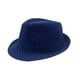thumbnail image 1 of Sombreros para hombre y mujer, estilo clásico, a rayas, de paja, de punto, protector solar, jazz británico, de poliéster., 1 of 5