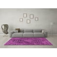 thumbnail image 3 of Ahgly Company Machine Washable Indoor Rectangle Persian Pink Traditional Area Rugs, 7' x 9', 3 of 4