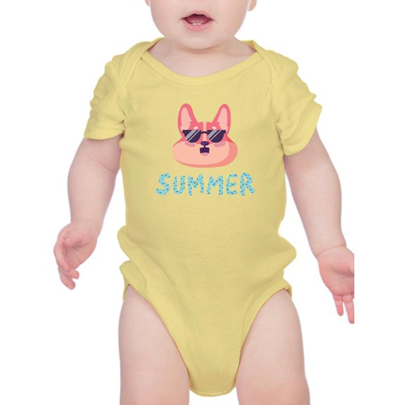 Cute Corgi W Sunglasses Bodysuit Infant -Image by Shutterstock,  6 Months