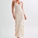 thumbnail image 1 of Vestido de flores con cordones para mujer, traje Sexy con escote en V, Espalda descubierta, sin mangas, abertura lateral, primavera y verano, 2024, 1 of 5