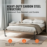KFFKFF Full-Size Murphy Bed Kit, Vertical Deluxe Model, DIY Wall Bed Mechanism with Pneumatic Lever Support, Heavy-Duty Frame for Foldable Cabinet Wall Bed, Space-Efficient for Guestrooms