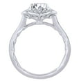 thumbnail image 2 of AFFY (0.22 Cttw) Round White Natural Diamond Semi Mount Engagement Ring In 14k Solid White Gold (I-J Color, I2-I3 Clarity) Ring Size-5.5, 2 of 3