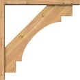 thumbnail image 3 of Ekena Millwork 3 1/2"W x 28"D x 28"H Merced Block Smooth Bracket w/ Offset Brace, Western Red Cedar, 3 of 25