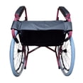 thumbnail image 3 of Silla De Ruedas 18" Respaldo Abatible Descansapies Desmontables Roja, 3 of 10