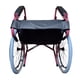 thumbnail image 3 of Silla De Ruedas 18" Respaldo Abatible Descansapies Desmontables Roja, 3 of 10