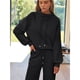 thumbnail image 5 of Conjuntos Deportivos de Dos Piezas para Mujer, Ideales para Otoño. Incluyen Sudadera con Cordón Ajustable y Pantalón Deportivo de Pierna . Negro M, 5 of 10