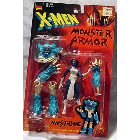X-Men Monster Armor: Mystique Poseable Action Figure with Snap-On She-Beast Armor
