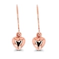 thumbnail image 2 of Decadence 14K Rose Gold Polished Heart FishHook Earring, 2 of 5