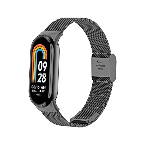 Correa Acero Para Xiaomi Mi Band 8/9/10 + Hebilla + Mica