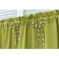 thumbnail image 4 of Curtains Small Windows Short Country Style Vintage Opaque Disc Curtains Short Curtains Curtain Short Curtain Modern Kitchen Checkered Set of 2(Green，74*90）, 4 of 6