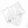 thumbnail image 1 of Chenchen White King Size Satin Pillowcases Set of 2 for Hair and Skin,White Silk Pillowcase Breathable Pillowcase with Envelope Closure, 1 of 1