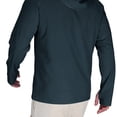 thumbnail image 3 of Men's UPF 50+ Sun Protection Hoodie Jacket Lightweight Full Zip Hoodies Long Sleeve Shirts for Men Hiking Fishing with Multi Pockets, 3 of 6