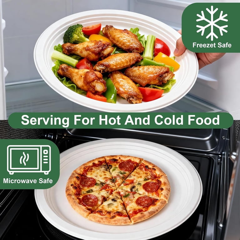 BN-LINK 125-Count Compostable Paper Plates, 10 Inch, Eco-Friendly photo 4