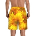 thumbnail image 3 of Naloa 3D Sunflowers Men's Beach Shorts, Surfing shorts, Swim trunks, Quick Dry Swim Trunks for Surfing Beach Fun - Medium, 3 of 9