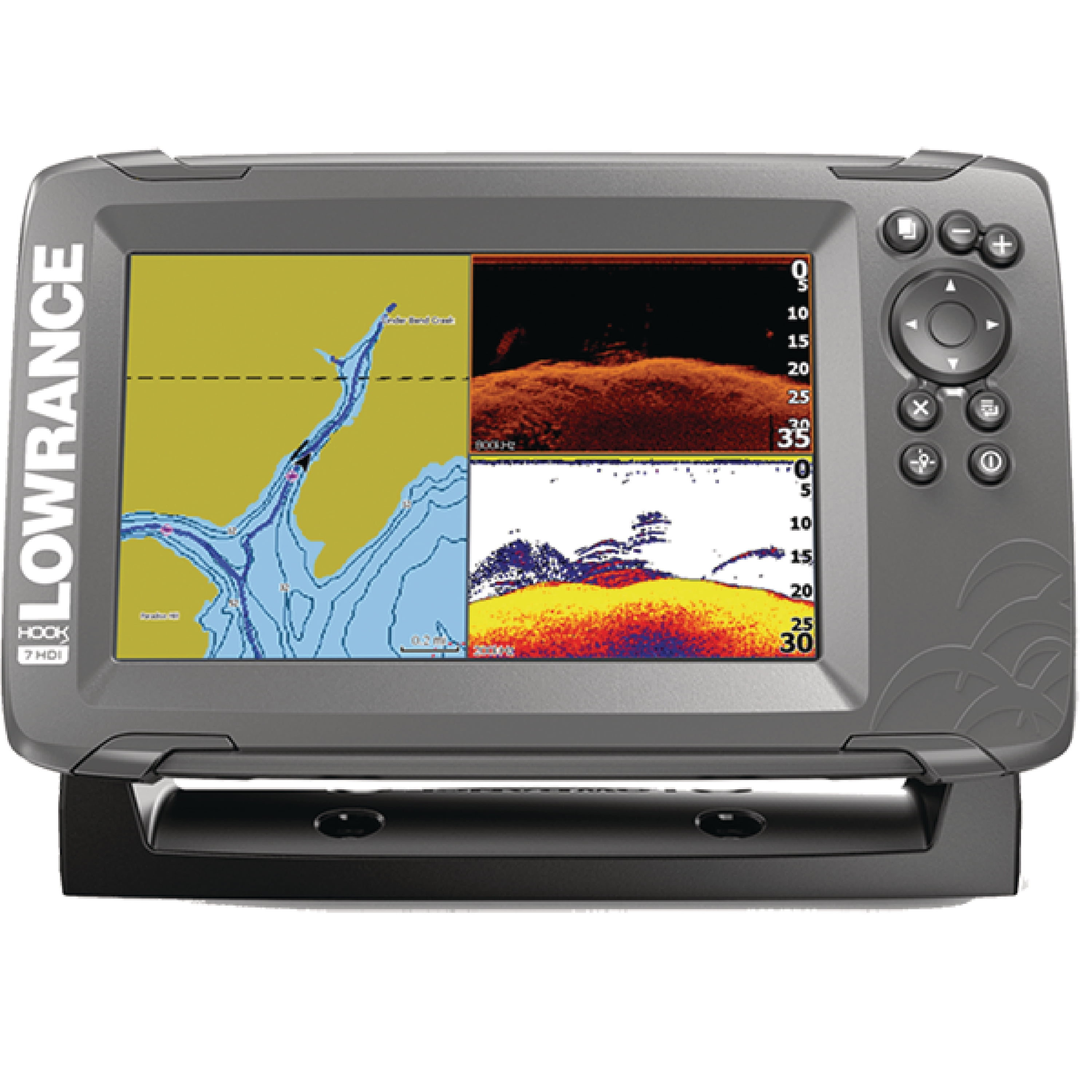 Lowrance 4000 Us Lake Map Lowrance Fish Finder Hook2 7 With Splitshot Transducer And Us Inland Maps -  Walmart.com