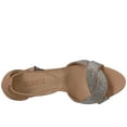 thumbnail image 5 of Schutz Jolita Ankle Strap Heeled Sandals Honey Beige Nude Rhinestone Pump (6, Honey Beige), 5 of 5