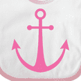 thumbnail image 4 of Inktastic Anchor Nautical pink Girls Baby Bib, 4 of 4