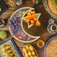 thumbnail image 3 of Zcargel Wooden Ramadan Tray Crescent Lunar Star Islamic Pattern 30x28x2cm Eid Serving Platter, 3 of 10