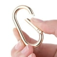 thumbnail image 3 of Trianu 6Pcs Spring O Ring Clip Carabiner Clip Oval Snap Clip, Alloy Key Ring Clips for Keychain Keys Bags Purses(Gold), 3 of 7