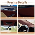 thumbnail image 4 of Unique Bargains Suede Fabric 160G Headliner Fabric 85.04"L x 59.84"W Interior Trim DIY Roof Repair Replacement Foam Backing for Car RV SUV Automotive Claret 1 Pcs, 4 of 7