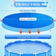 thumbnail image 4 of HLONK All-Season Round Above Ground Pool Cover - Foldable  UV & Waterproof Protection with Leaf Catcher  Dustproof  Snow & Low Temperature Resistant  Blue Plastic Material for Outdoor Use, 4 of 7