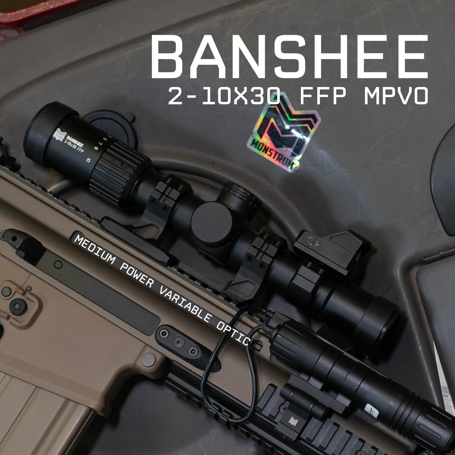 Monstrum Banshee 2-10x30 First Focal Plane FFP MPVO Scope
