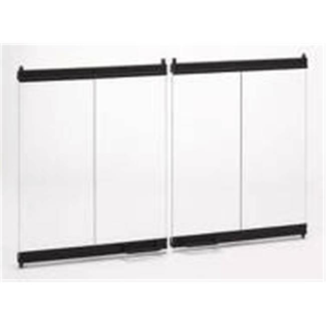 36 in. Extruded Aluminum BiFold Doors Black