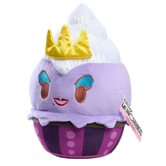Disney Munchlings Squeeze-a-Munch Large Lavender Ice Cream Sundae Ursula 10-inch Plush Toy