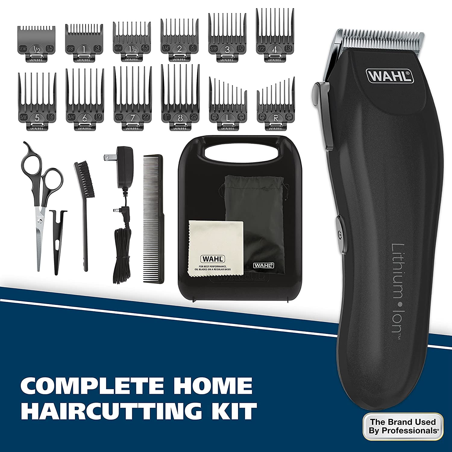 wahl 79608 lithium ion cordless haircutting kit