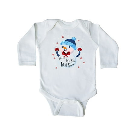 

Inktastic Holiday Snowman Gift Baby Boy or Baby Girl Long Sleeve Bodysuit