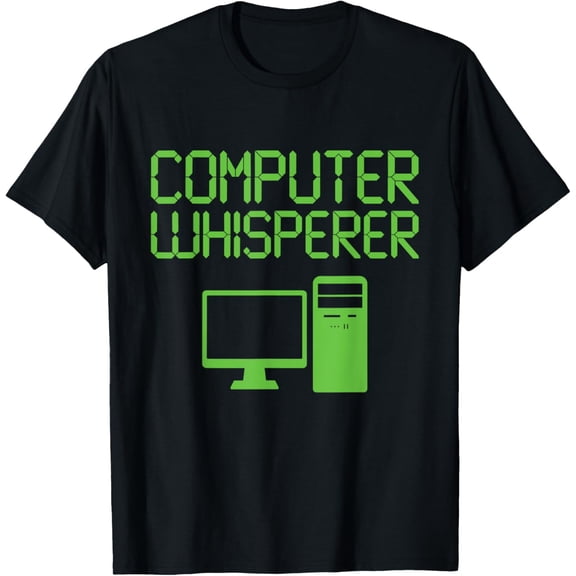 men and women can wear,Funny IT Nerd Computer Whisperer Genius T Shirt Tee T-Shirt