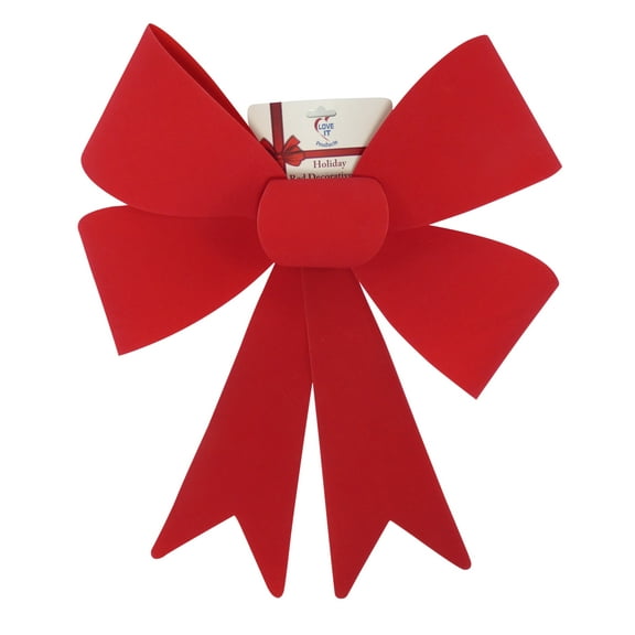Decorative Seasonal Holiday Felt Red Bow (15.5 in X 17.5 inches) from Love it Products. Use for Christmas, Thanksgiving, New Years, Birthday, any celebration, party or event