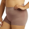 thumbnail image 3 of 6 Pack Women’s Plus Size Boyshorts Panties Seamless Underwear Comfort Tag-Free Elastic Waist Stretch Underpants Solid Ladies Comfort Soft Womenswear, 3 of 5
