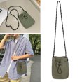 thumbnail image 5 of Women Soft Cloth Drawstring Shoulder Bag Nylon Crossbody Bag Phone Bag (Ladies Portable Casual Bag), 5 of 9