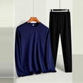 thumbnail image 5 of Frnrwgo Men's Thermal Underwear Set Fleece Lined Crew Neck Long Sleeve Base Layer XS-XXL for Winter, 5 of 7