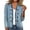 Blue, variant on Fnooota Womens Jean Jackets, Open Front Spring Fall Long Sleeve Fashion Denim Jackets Sky Blue Size S-3XL