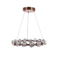 thumbnail image 4 of 59415-SB-LED Craftmade Lighting Jackie - 15 LED Chandelier-4.13 Inch Tall and 30.38 Inch Wide-Satin Brass Finish, 4 of 9