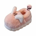 thumbnail image 3 of KANG Cute And Cozy Girls Slippers Warm Indoor Shoes With Thick Sole Cartoon Design Fuzzy Perfect For Kids, 3 of 6