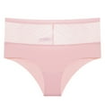 thumbnail image 3 of Zuwimk Panties For Women ,Womens Bikini Lace Panties Cheeky Panty Hipsters Women Mesh Bow Embroidered Lace Transparent String Sexy Underwear Back Bandage Hollow Out Panties String Sex Briefs, 3 of 4