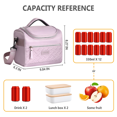 thumbnail image 2 of HUFIDA Lunch Bag Insulated Lunch Box for Women, Adult Lunch Tote Cooler Bag Reusable Lunch Bags for Work Travel Picnic (Purple), 2 of 6