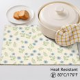thumbnail image 5 of Placemat, Pioneer Flower Floral Print Pattern Place Mats Table Mat Set Of 2, PVC Washable Placemats for Party Kitchen Dining Decoration, 18x12 Inch, Fade Resistant, 5 of 6