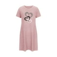 thumbnail image 4 of WJHWSX Womens Nightgown,Nightgowns for Women,Moisture Wicking,Comfort Fit,Printed,Pink,M, 4 of 6
