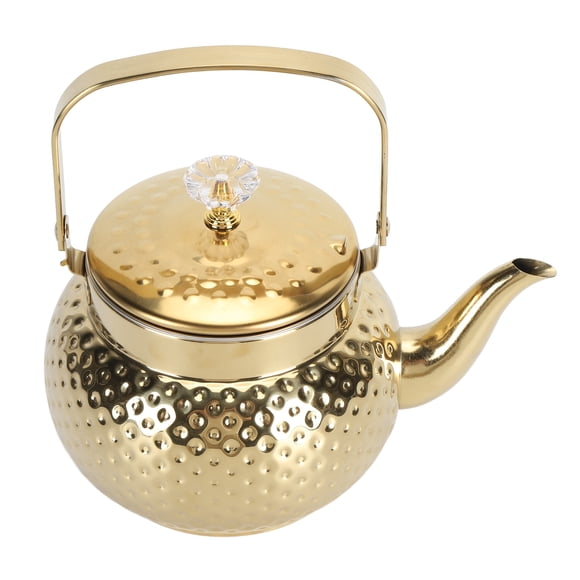 M Buder Tetera de Acero Inoxidable para Estufa con Infusor Restaurante Hotel Hogar Dorado 2L Diamante