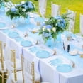 thumbnail image 6 of 350-Piece Light Blue Paper Plate and Napkin Set for Parties, Includes Cutlery, 6 of 6