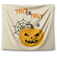 thumbnail image 1 of Awkward Styles Halloween Tapestry Wall Hanging Pumpkin and Spider Home Decor, 1 of 2