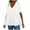 White, variant on XuJwPNcy Womens Plus Size Summer Babydoll Tops Oversized Blouse Dressy Casual Tunic Shirts V Neck Loose Blouses