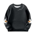 thumbnail image 1 of Économies d'Hiver! SROBPTY Chandails en Molleton à Manches Longues pour Garçons et Filles, Mode Dégradé Col Rond Noir, 3 Ans, 1 of 5