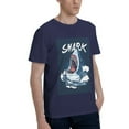 thumbnail image 2 of Bingfone Shark Men'S Loose Fit Short-Sleeve Pocket T-Shirt, 2 of 7